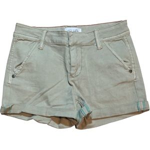 NWOT delia’s khaki style cuffed shorts, size 0 (juniors)